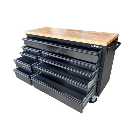 1.4M Black Stainless Steel, Mega Drawer Rolling Tool Chest Workbench - Premium Tool Box from GTools - Just $999.00! Shop now at GTools