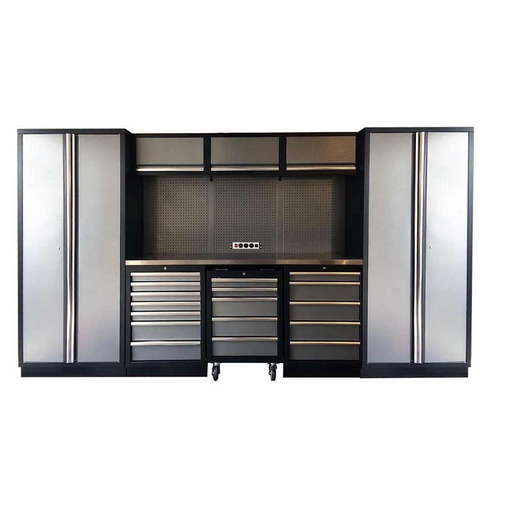 3.9M Workbench, Drawer & 2 x Double Door Tall Cabinet Set / GT-COMBO 20 - Premium tool chest from GTools - Just $3416! Shop now at GTools