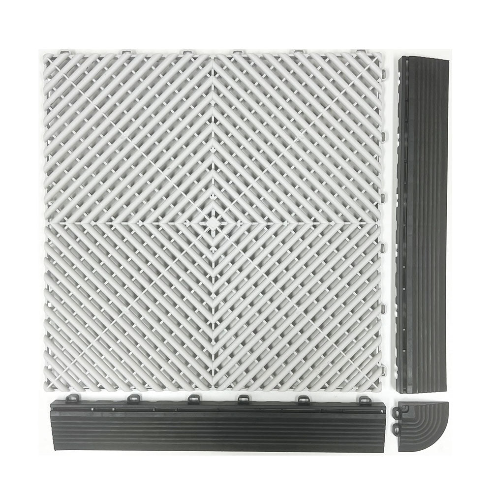 Motorcycle Podium Ribbed Grid Tile Set 1.3M x 2.1M - Premium Tile from GTools - Just $193! Shop now at GTools