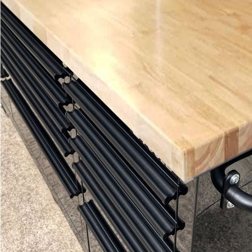 GTX 1.8M x 1M LARGE Black Tinted Stainless Steel Island Workbench - Premium Tool Box from GTools - Just $2299! Shop now at GTools