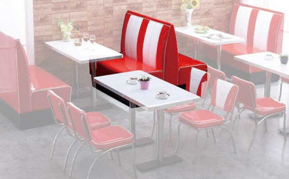 1950 Retro Cafe Diner Booth Sofa Back 2 Back Set - Premium Cafe Booth from GTools - Just $1618.20! Shop now at GTools