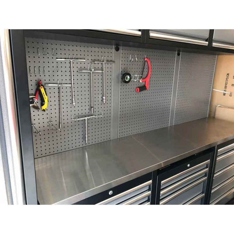 3.2M Workbench, Drawer & 2 x Single Door Tall Cabinet Set / GT-COMBO4 - Premium Tool Storage from GTools - Just $2751! Shop now at GTools