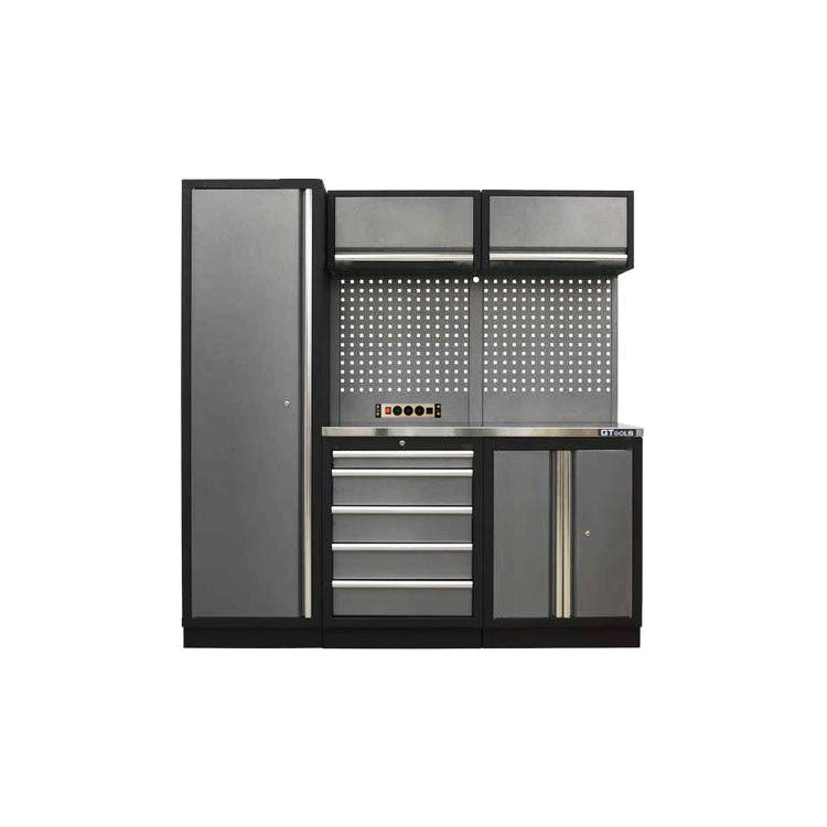 2M Workbench set with a Tall cabinet /GT-COMBO19 - Premium Cabinets from GTOOLS - Just $1885! Shop now at GTools